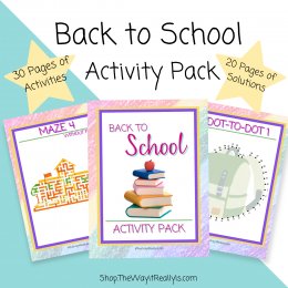 Back to School Activity Pack for Kids